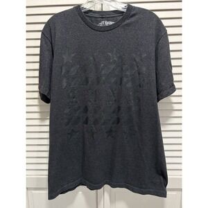 Eighty Eight Graphic‎ "King" Tshirt Crew Neck Short Sleeve Size Large Drk Gray